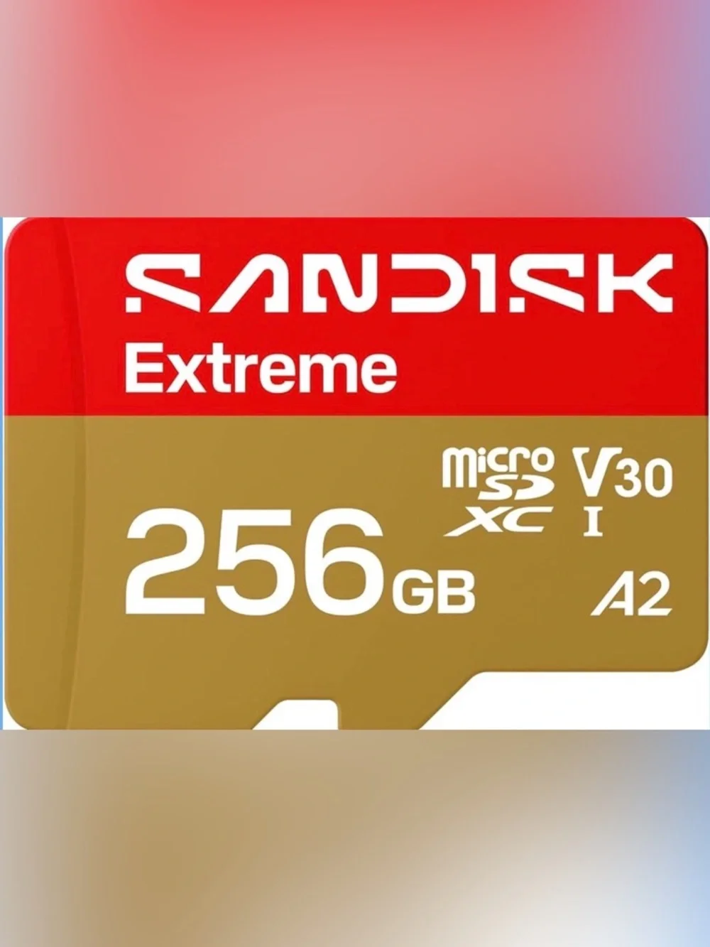 GoPro accessories 3x sanDisk extreme 256 microSD cards